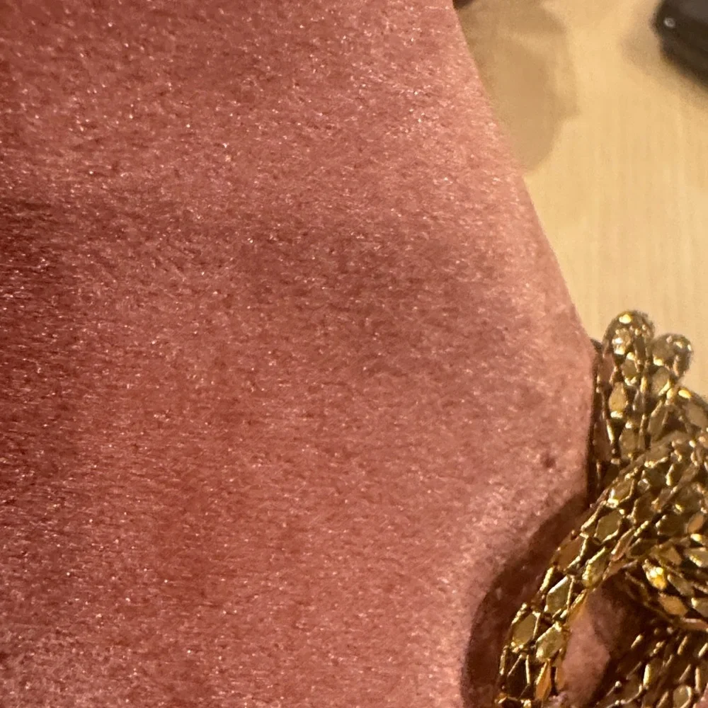 Anthropologie Pink Velvet Ankle Boots with Gold Detail - Picture 12 of 12